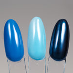 Neglemakeriet Crystal Glaze - Color Powder - 001 - 1G blå glaze donut nails