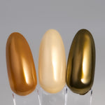 Neglemakeriet Crystal Glaze - Color Powder - 008 - 1G chrome glaze pulver negler gull