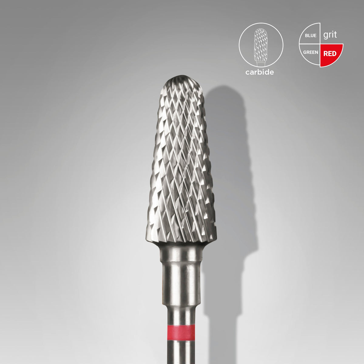 STALEKS Carbide Nail Drill Bit Frustum Red EXPERT Head Diameter 6 mm / Working Part 14 mm - FT70R060/14