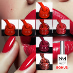 Gelelakk - Red Essentials - Gavepakke med 7 gelelakk! + bonus - kalendergaver til negler