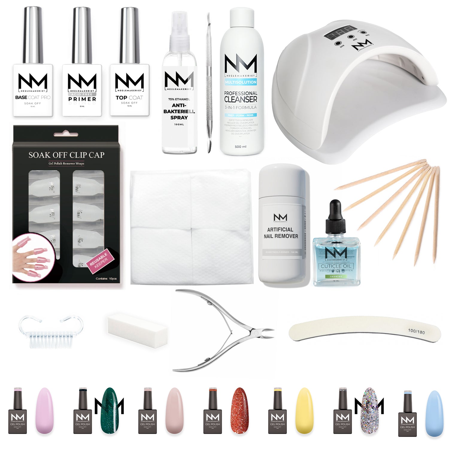 Komplett Salongpakke Neglemakeriet Gel Polish