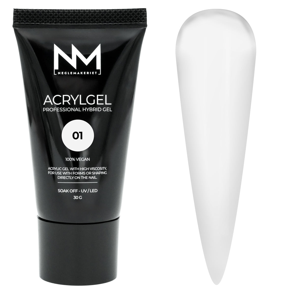 Neglemakeriet Acrylgel - Professional Hybrid Gel / Polygel - #01