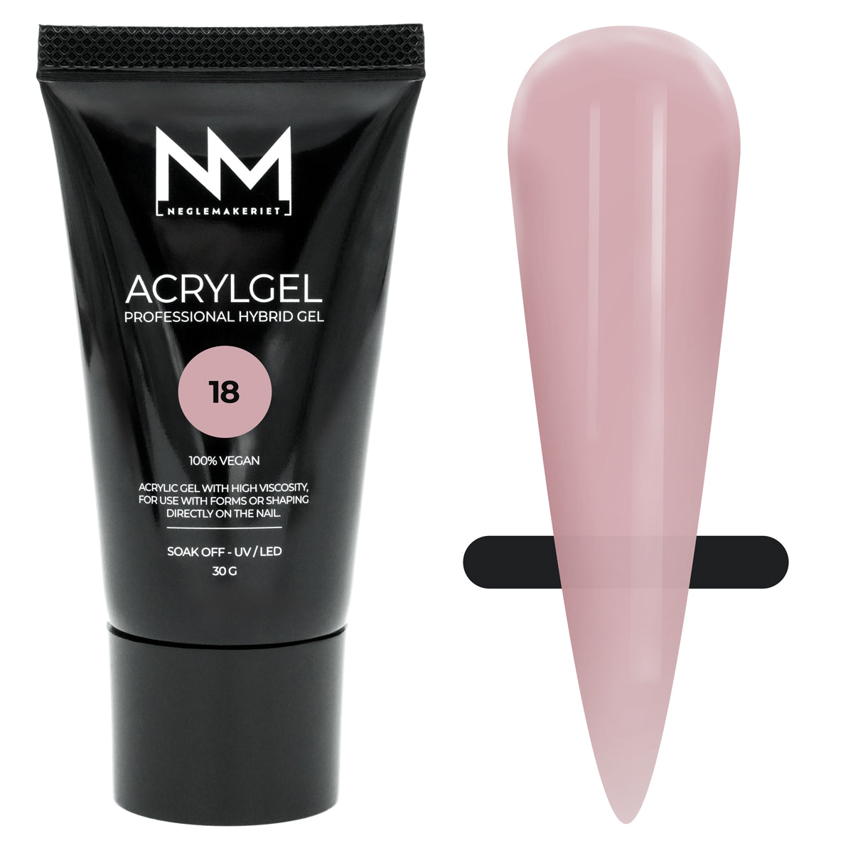 Neglemakeriet Acrylgel - Professional Hybrid Gel / Polygel - 
