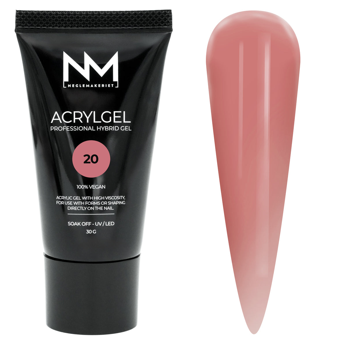 Neglemakeriet Acrylgel - Professional Hybrid Gel / Polygel - #20