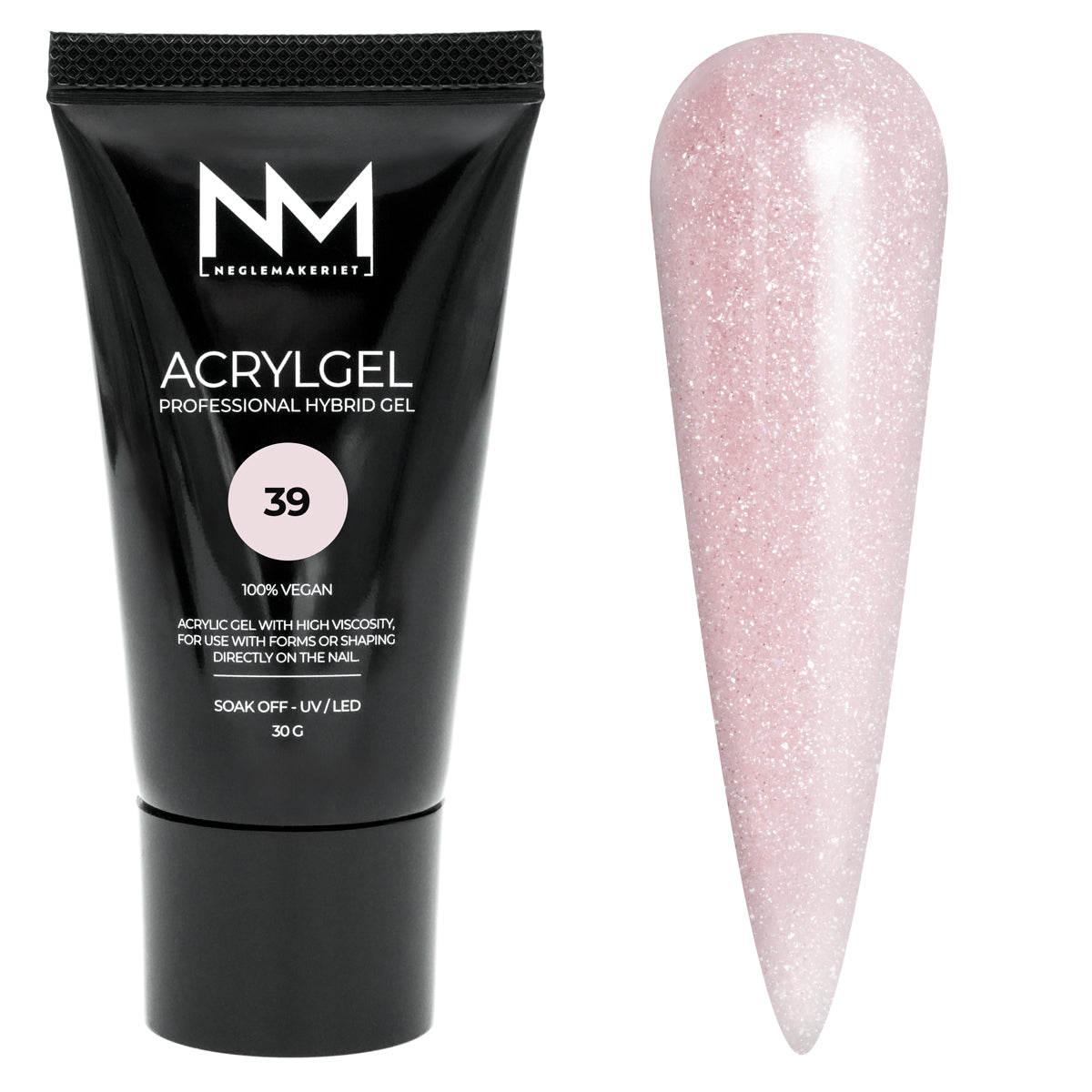 Neglemakeriet Acrylgel - Professional Hybrid Gel / Polygel - #39