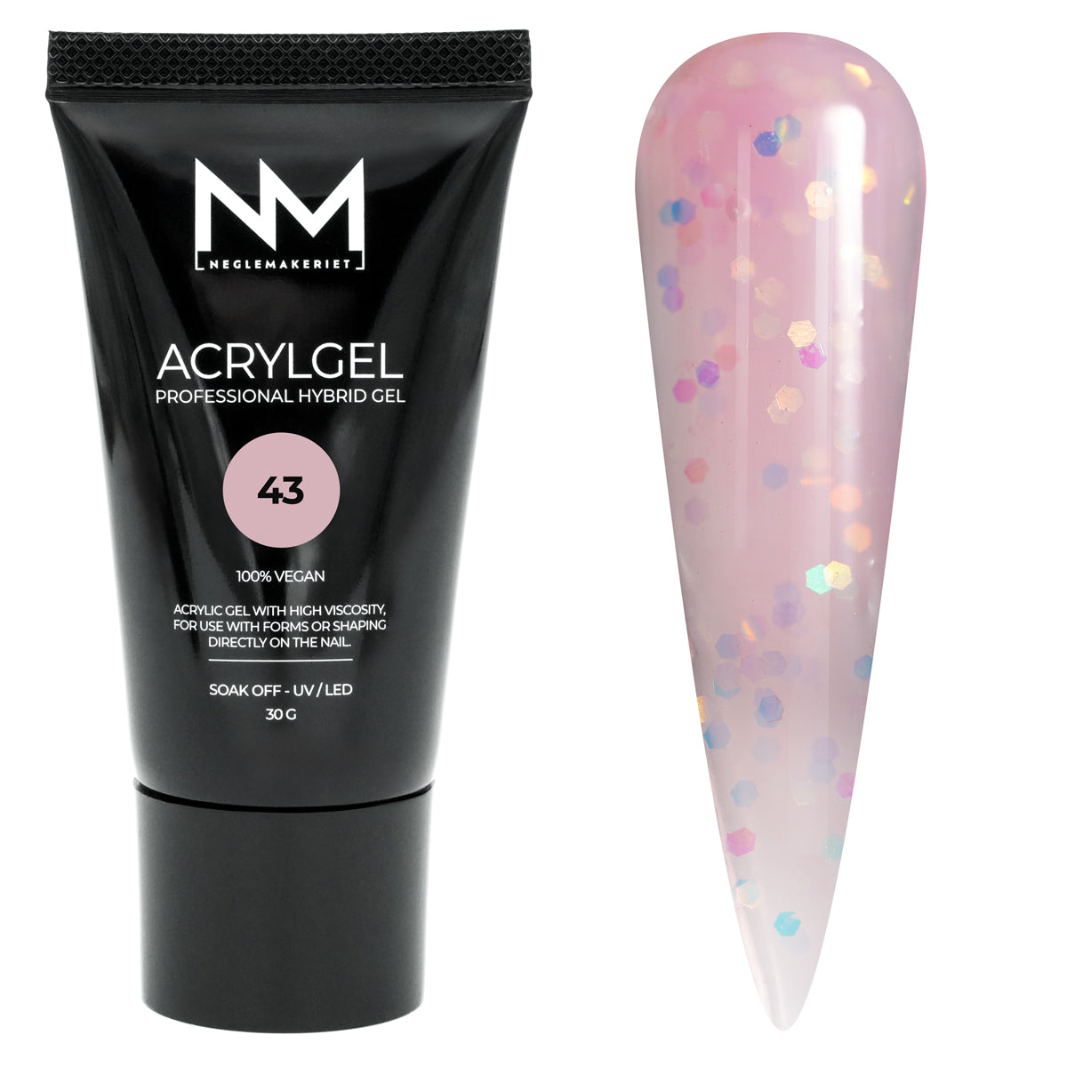 Neglemakeriet Acrylgel - Professional Hybrid Gel / Polygel - #43