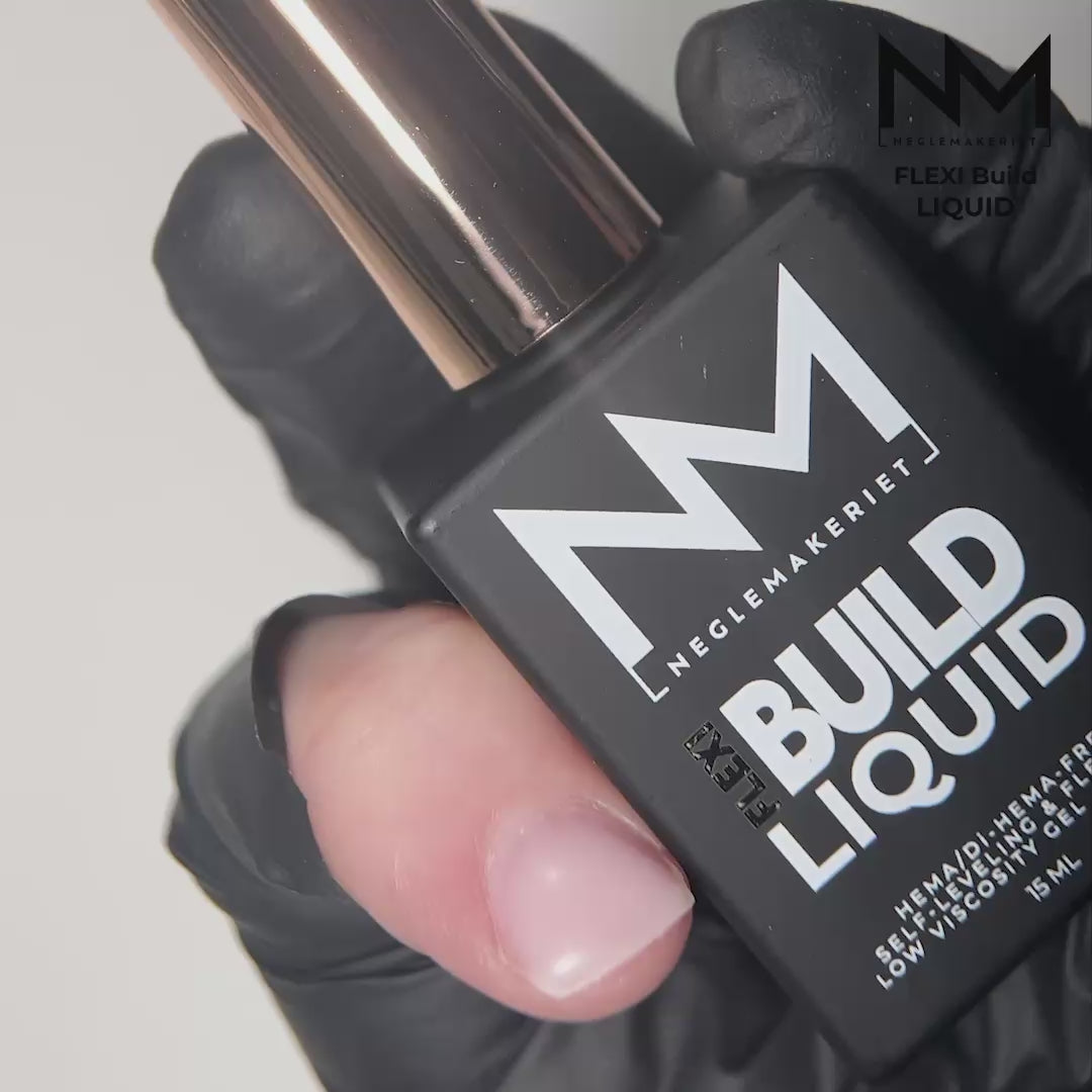 BIAB Soak Off med flexi build liquid fra Neglemakeriet