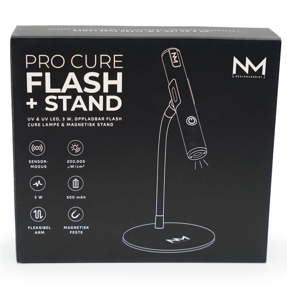 Oppladbar UV LED Flash Cure lampe og stativ