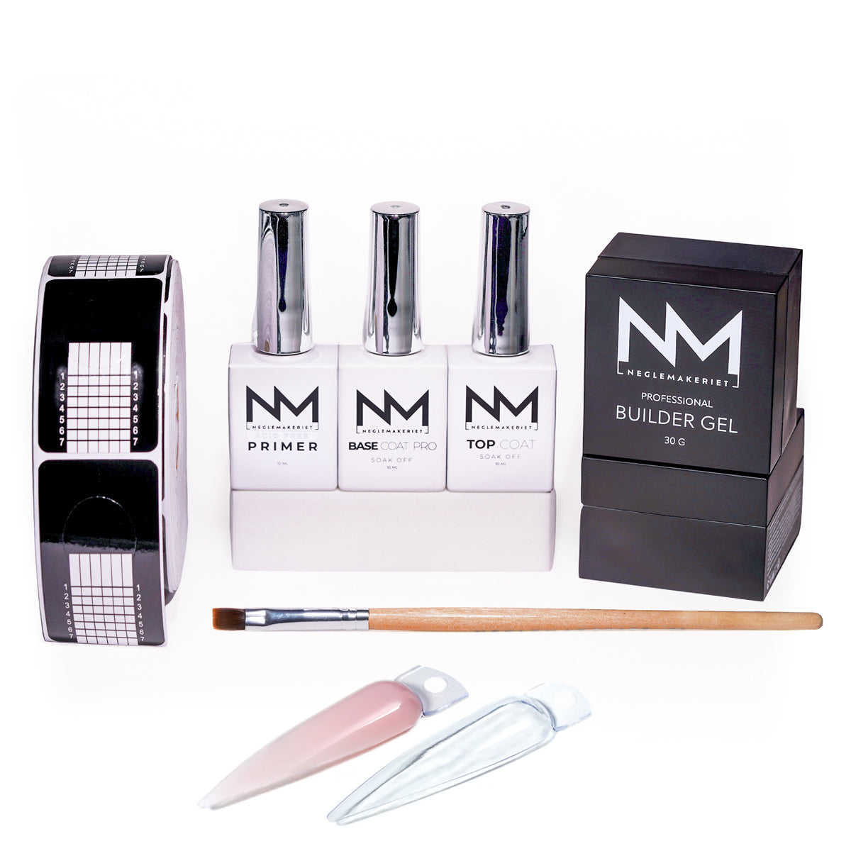Professional Builder Gel - Basics Kit - startpakke gelenegler builder gel