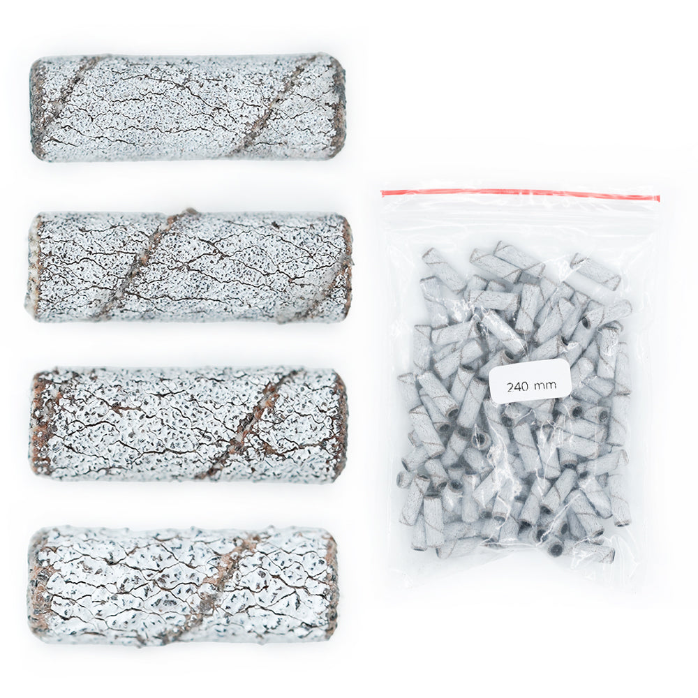 Mini Sanding Bands (sandpapir) - HVIT - Pakke med 100 stk (velg grit)